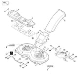 STIHL 6170-967-4435 Warnhinweis positie 2 technische tekening