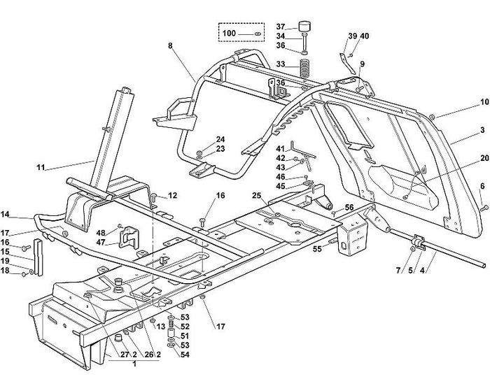 STIHL 9460-624-0800 Sicherscheibe 8 positie 54 technische tekening