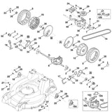 STIHL 6378-007-1011 Satz Getriebeteile positie -1 technische tekening