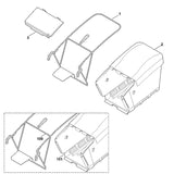 STIHL 6378-700-9700 Fangkorb (Gewebe) positie 101 technische tekening