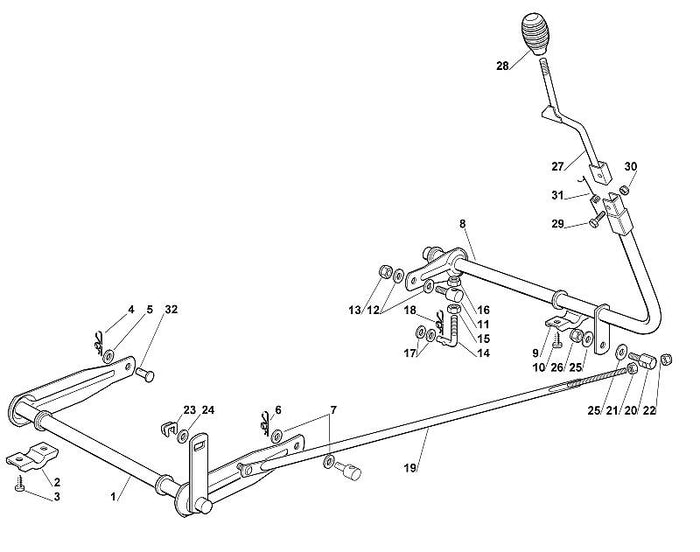 STIHL 9210-260-1300 Sechskantmutter M10 positie 15 technische tekening