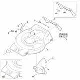 STIHL 6350-700-2709 Klappe positie 4 technische tekening