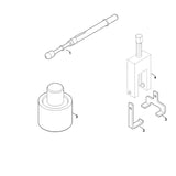 STIHL 6903-007-1002 Satz Bleche (Riemenspanner) positie 3 technische tekening