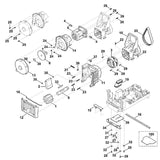 STIHL 6013-703-0900 Achse positie 16 technische tekening