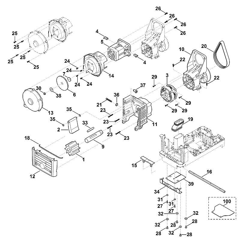 STIHL 6013-706-7300 Schutzleiste positie 34 technische tekening