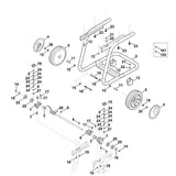 STIHL 9045-313-1285 Zylinderschraube M6x18 positie 17 technische tekening