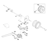 STIHL 6360-704-2710 Halter positie 106 technische tekening