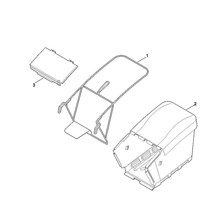 STIHL 6378-706-0710 Abdeckung positie 3 technische tekening