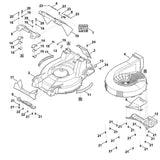 STIHL 6378-700-8500 Gehäuse positie 2 technische tekening