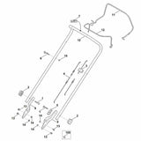 STIHL 6350-700-7515 Seilzug positie 4 technische tekening