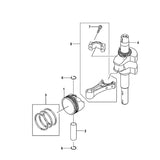 STIHL 0001-030-0403 Kurbelwelle positie 4 technische tekening