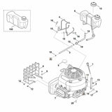 STIHL 9027-068-1770 Flachrundschraube M8x16 positie 11 technische tekening