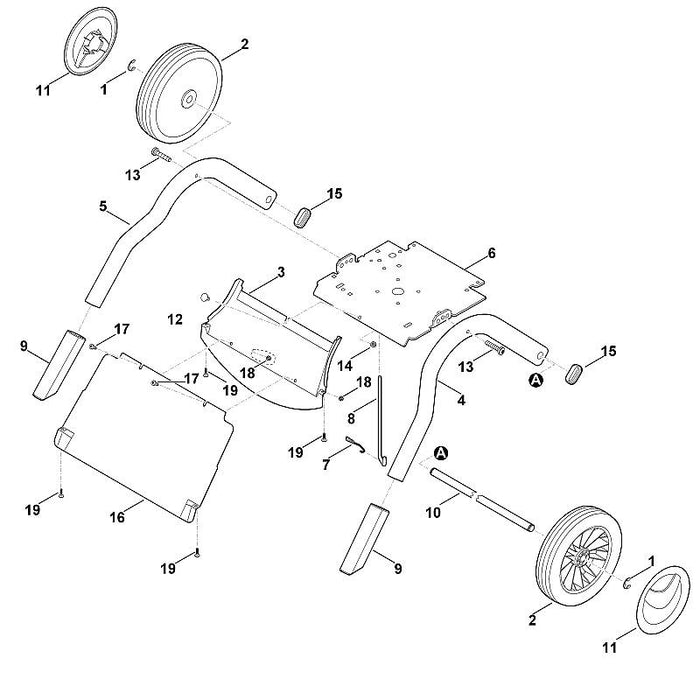 STIHL 9039-488-1850 Schneidschraube M8x40 positie 13 technische tekening