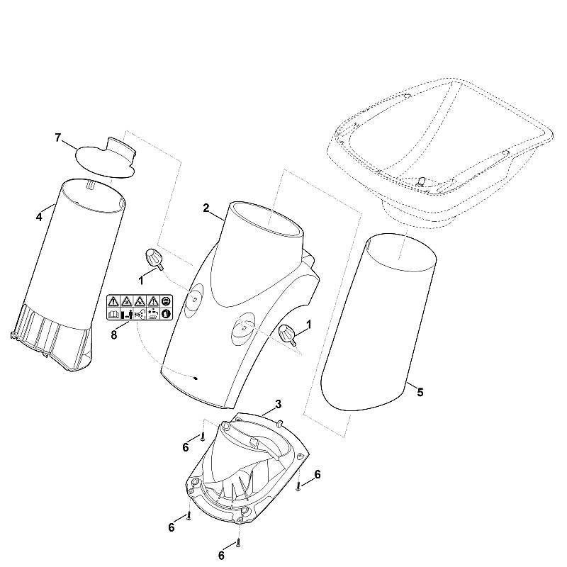 STIHL 6011-701-1600 Einsatz positie 3 technische tekening