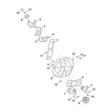 STIHL 6011-700-5100 Messerscheibe kpl. positie -1 technische tekening