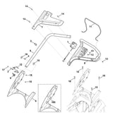 STIHL 6320-430-0427 Totmannschalter positie 1 technische tekening