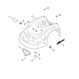 STIHL 6301-706-3610 Blende positie 2 technische tekening