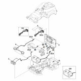 STIHL 6301-440-3010 Kabelbaum (Frontspule) positie 6 technische tekening