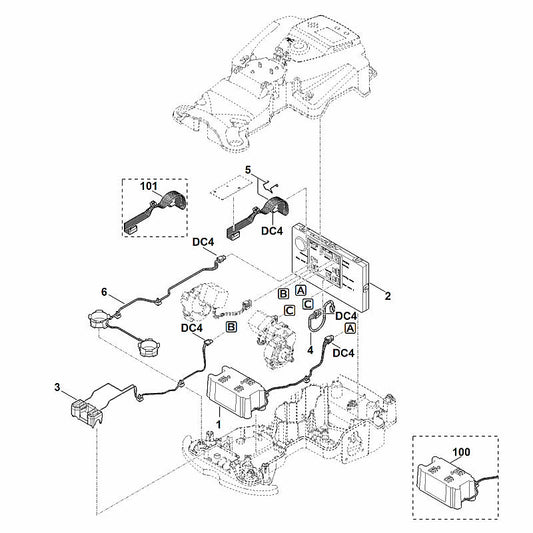 STIHL 6301-400-6529 AAI 50.2 positie 1 technische tekening