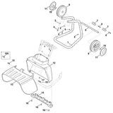 STIHL 6009-763-2700 Radachse positie 6 technische tekening