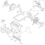 STIHL 6001-706-0300 Auswurfverlängerung positie 10 technische tekening