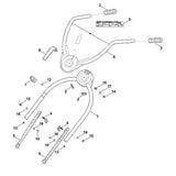 STIHL 6375-967-4420 Aufkleber positie 9 technische tekening