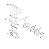 STIHL 6375-700-2423 Achse positie 1 technische tekening