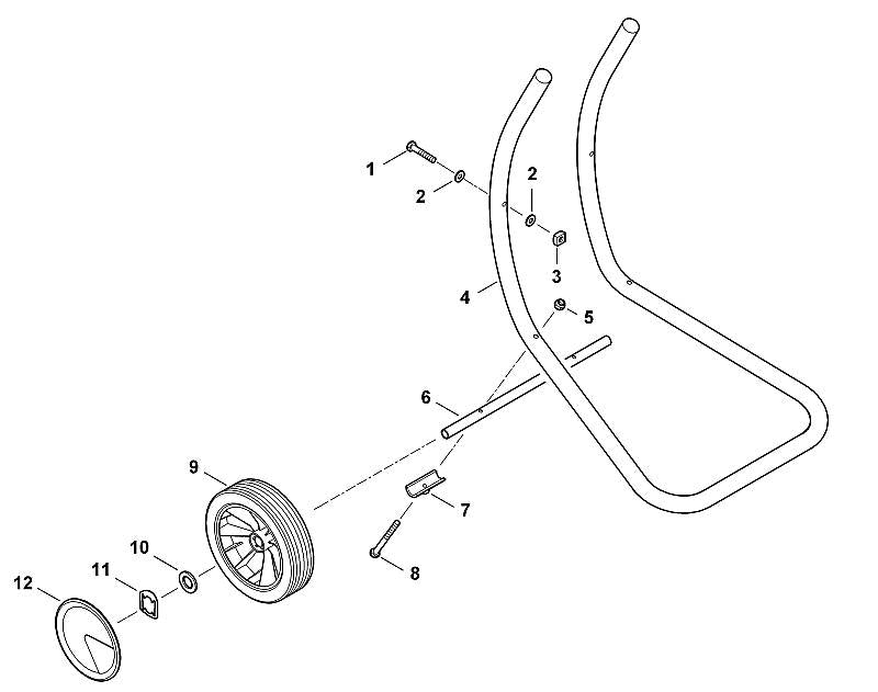 STIHL 6008-703-2300 Rohrfuß positie 4 technische tekening