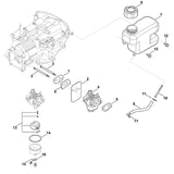STIHL 0004-951-9707 Schraube positie 12 technische tekening