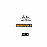 STIHL 0004-967-7501 Warnhinweis positie 2 technische tekening