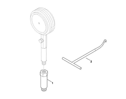 STIHL 0004-890-5600 Adapter positie 1 technische tekening