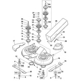 STIHL 6152-709-0400 Dichtung positie 14 technische tekening