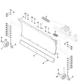 STIHL 6907-730-3092 Schneeräumschild positie 3 technische tekening
