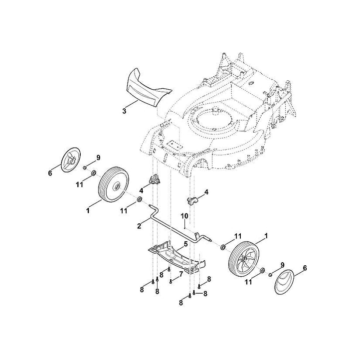 STIHL 9076-611-4290 Schraube IS P5x20 positie 7 technische tekening