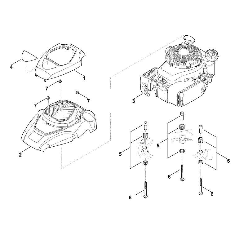 STIHL 6364-967-3820 Typenbezeichnung MB 650 VS positie 4 technische tekening