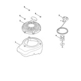 STIHL 0002-190-4003 Anwerfvorrichtung kpl. positie 2 technische tekening