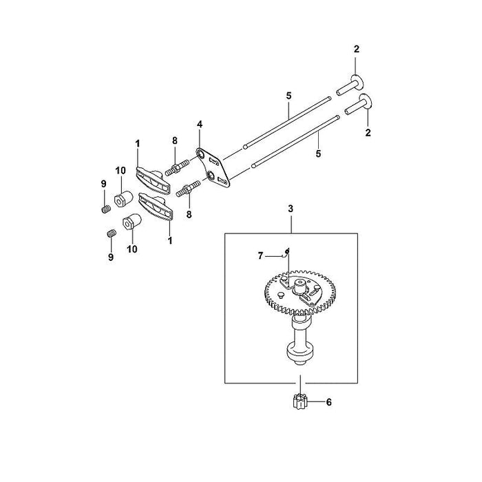 STIHL 0001-038-0101 Ventilstößel positie 2 technische tekening