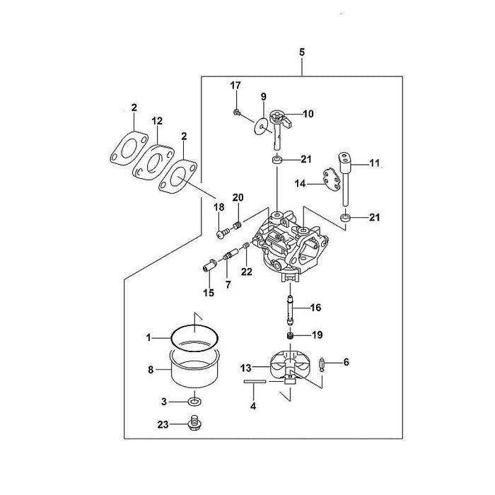 STIHL 0001-120-7200 Startwelle mit Hebel positie 11 technische tekening
