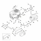 STIHL 9018-318-2511 Sechskantschraube M10x75 positie 16 technische tekening