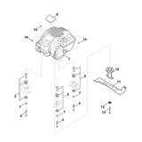 STIHL 6340-967-3811 Typenbezeichnung MB 545 T positie 6 technische tekening