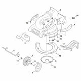 STIHL 9104-007-4275 Schneidschraube P5x16 positie 20 technische tekening