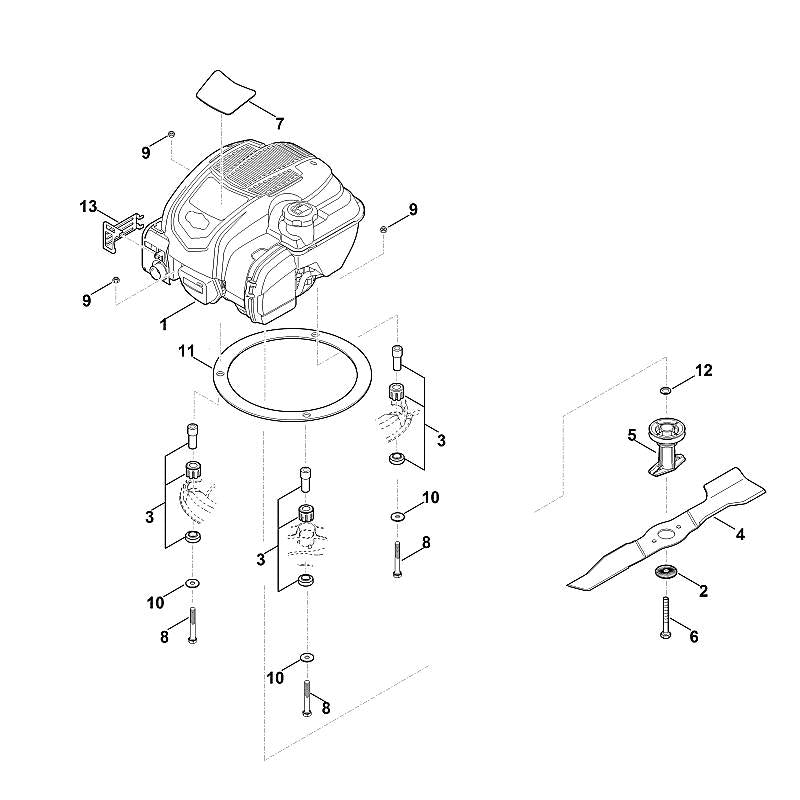 STIHL 6361-967-3812 Typenbezeichnung MB 3 RT positie 7 technische tekening
