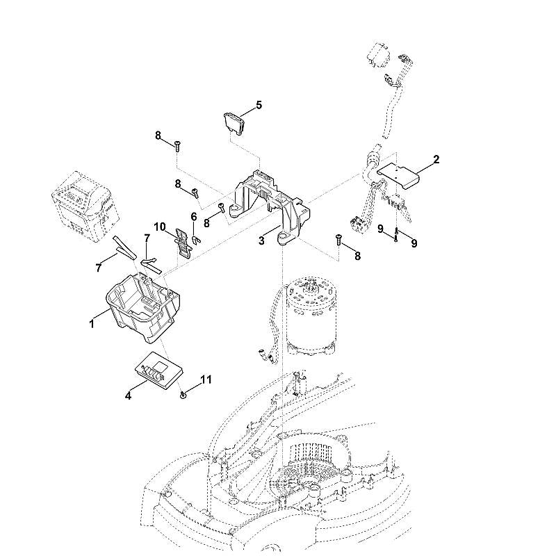 STIHL 6311-430-6400 Hebel positie 10 technische tekening