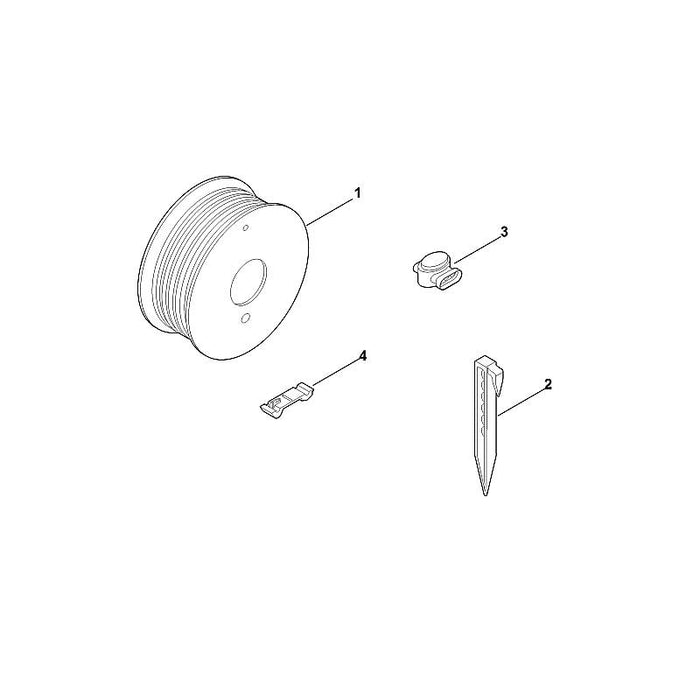 STIHL 6909-007-1096 AKS 011 positie 4 technische tekening