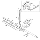 STIHL 9022-341-1370 Zylinderschraube IS M6x30 positie 13 technische tekening