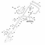 STIHL 6364-780-2895 Lenkerunterteil positie 10 technische tekening