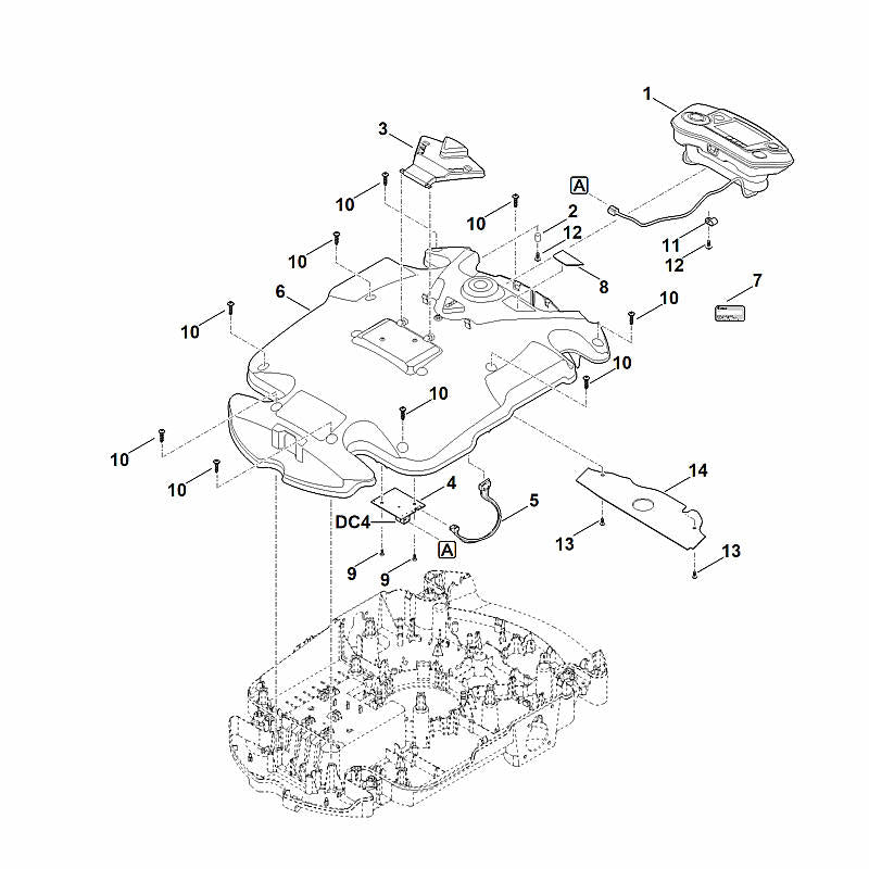 STIHL 6309-967-3840 Typenbezeichnung MI 632 M positie 8 technische tekening