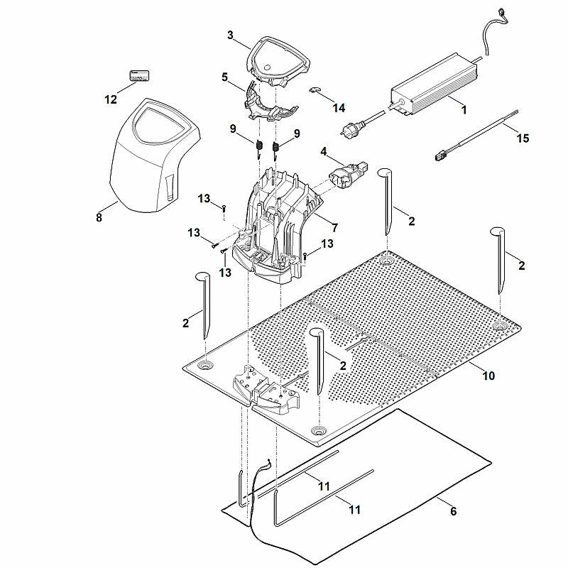 STIHL 6309-431-6200 Diode positie 14 technische tekening