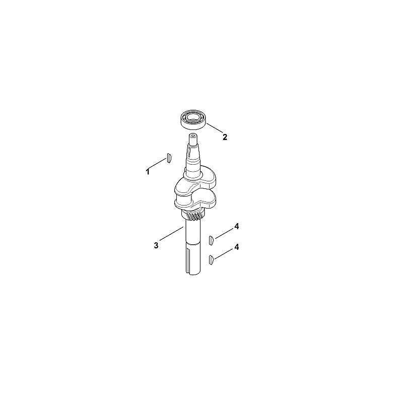 STIHL 0002-021-3600 Lager positie 2 technische tekening