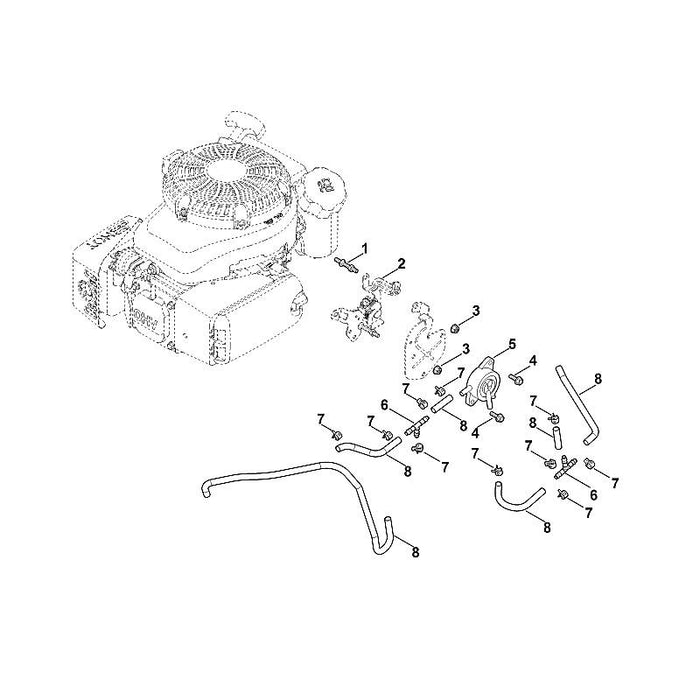 STIHL 0002-350-6202 Kraftstoffpumpe positie 5 technische tekening